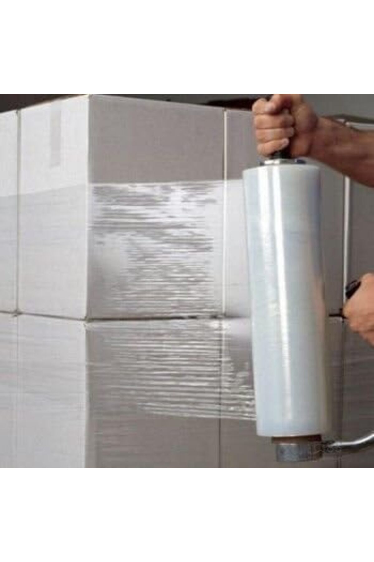 Stretch Shrink Wrap  Film, White 6 Rolls