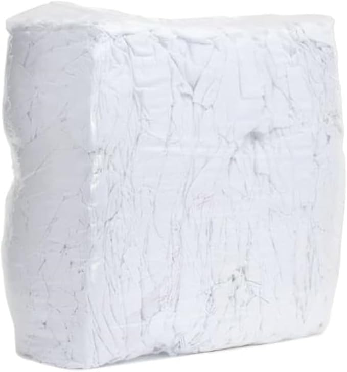 Cotton Waste Rags - White -Color Per Bundle