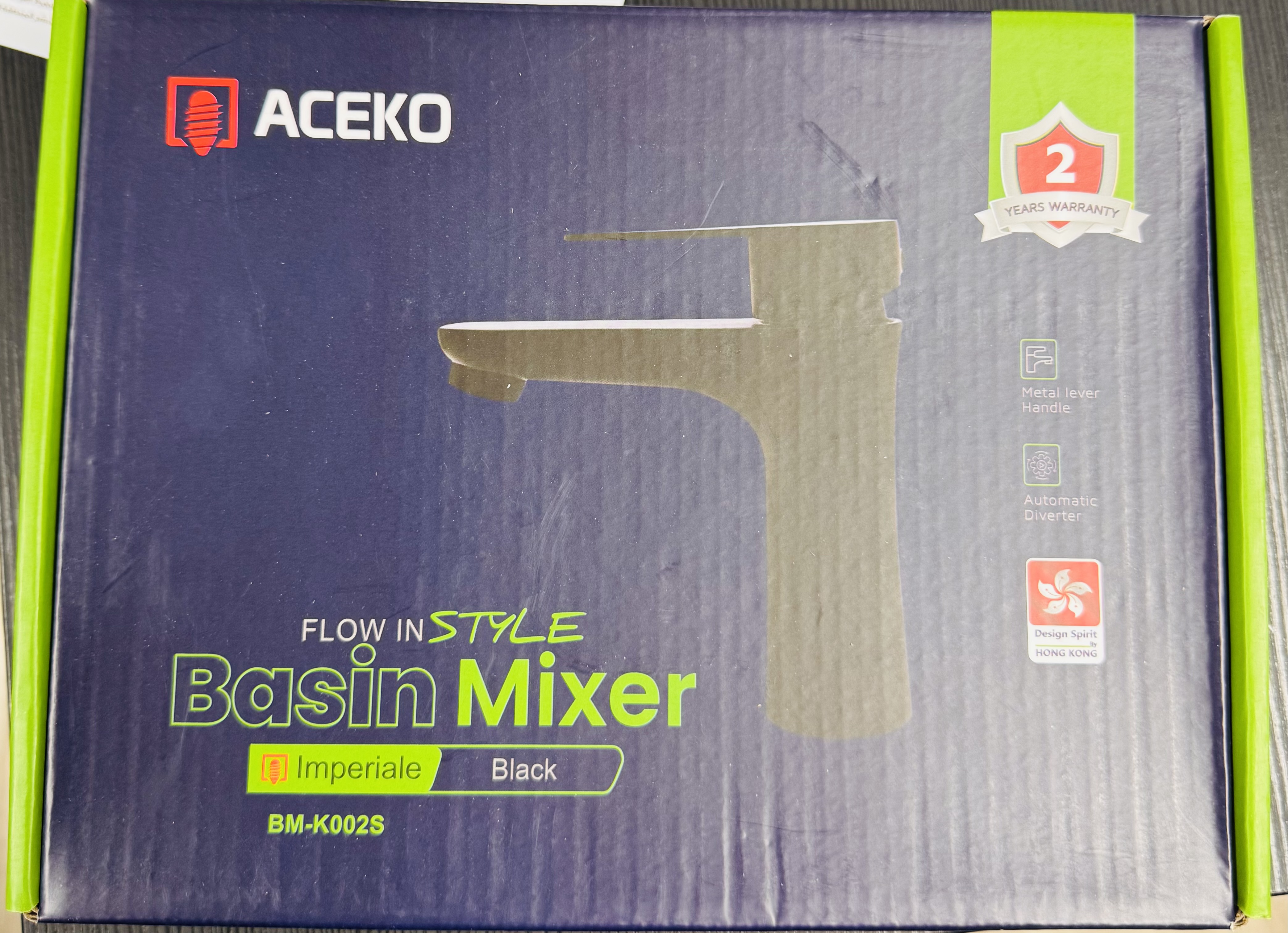 Aceko Wash Basin Mixer Black