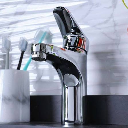 Milano Diva Plus Wash Basin Mixer, Chrome Finish, Chrome Color Family, 1 Hole, 1 Handle, Deck Mount, Single Hole Installation, Cartridge Valve, Water Savings