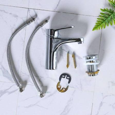 Milano Diva Plus Wash Basin Mixer, Chrome Finish, Chrome Color Family, 1 Hole, 1 Handle, Deck Mount, Single Hole Installation, Cartridge Valve, Water Savings